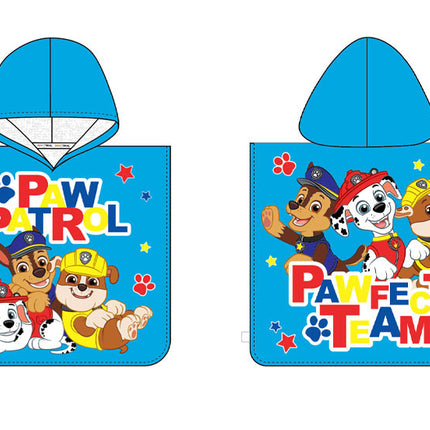 Mancs Őrjárat Pawfect Team strand törölköző poncsó 50x115 cm