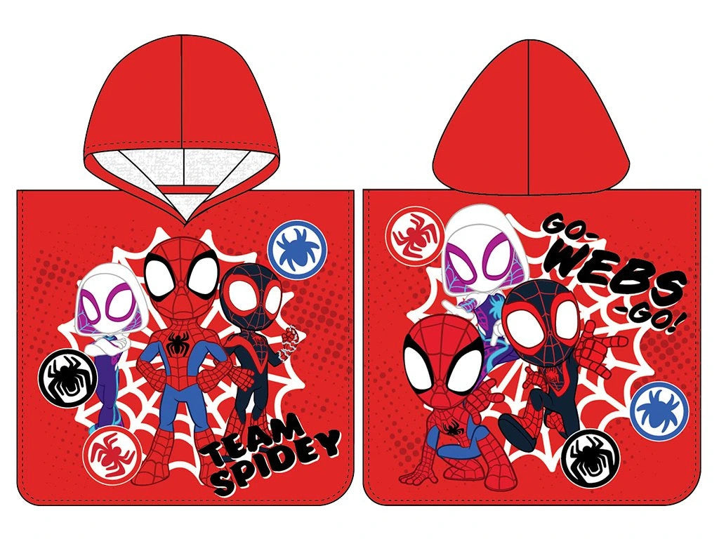 Pókember Team Spidey strand törölköző poncsó 50x115 cm