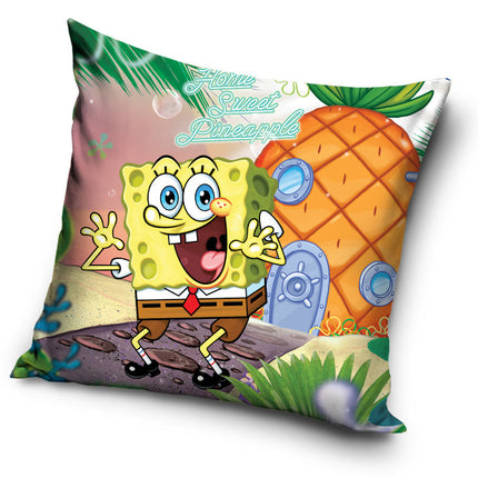 SpongyaBob Home párnahuzat 40x40 cm Velúr