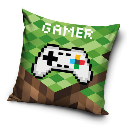 Gamer Blocks párnahuzat 40x40 cm Velúr