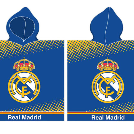 Real Madrid Blue strand törölköző poncsó 55x110 cm