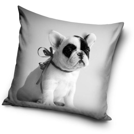 Kutyás French Bulldog párnahuzat 40x40 cm