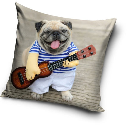 Kutyás Guitar párnahuzat 40x40 cm
