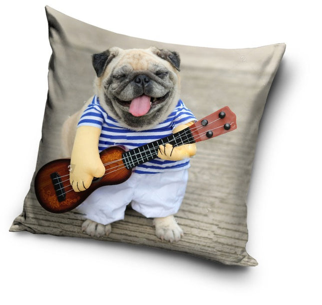 Kutyás Guitar párnahuzat 40x40 cm