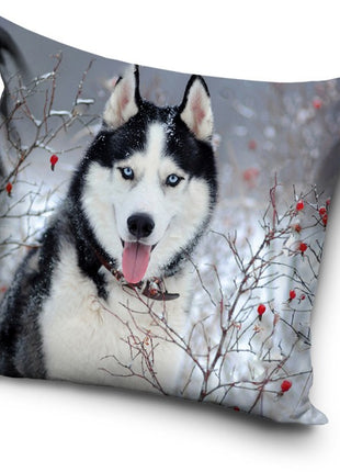 Kutyás Husky párnahuzat 40x40 cm