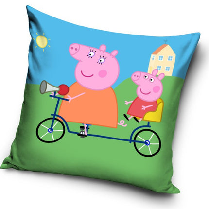 Peppa malac Bicycle párnahuzat 40x40 cm