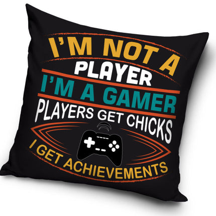 Gamer Achievements párnahuzat 40x40 cm