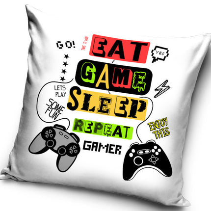 Gamer Repeat párnahuzat 40x40 cm