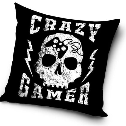 Gamer Crazy párnahuzat 40x40 cm