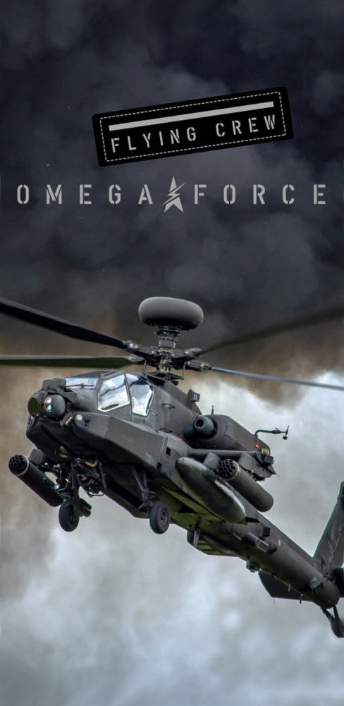 Helikopter Omega Force fürdőlepedő, strand törölköző 70x140cm