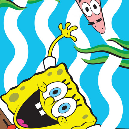 SpongyaBob Seaweed kéztörlő arctörlő, törölköző 30x50cm