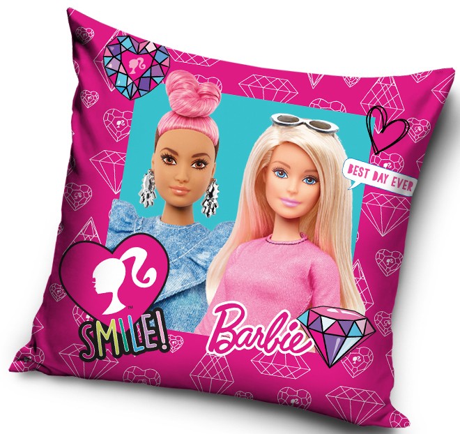 Barbie Smile párnahuzat 40x40 cm Velúr