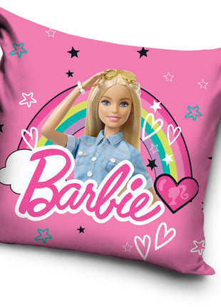 Barbie Rainbow párnahuzat 40x40 cm Velúr