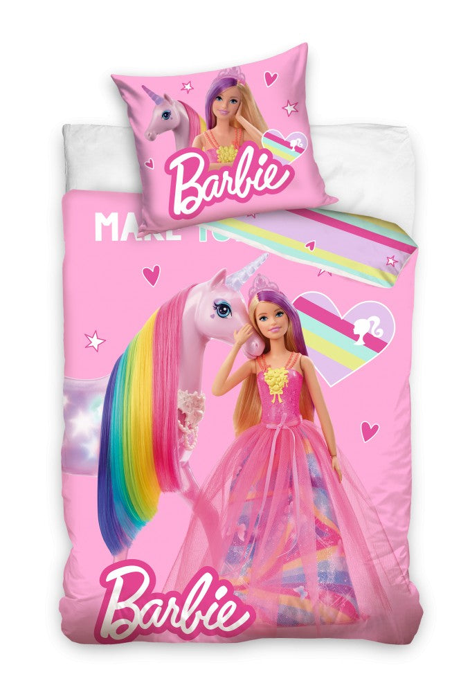 Barbie Princess ágyneműhuzat 140×200cm, 70×90 cm