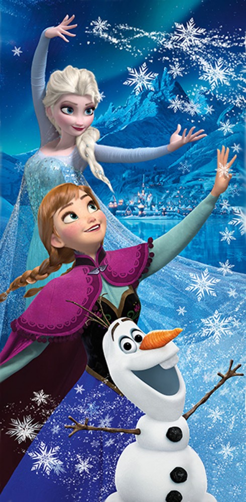 Disney Jégvarázs fürdőlepedő, strand törölköző 70*140cm