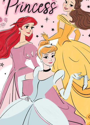 Disney Hercegnők Elegant kéztörlő arctörlő, törölköző 30x50cm