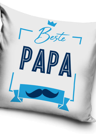 Beste Papa Mustache párnahuzat 40x40 cm