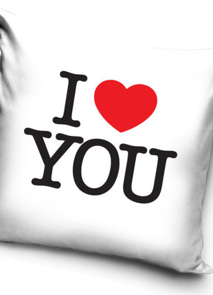 I love you White párnahuzat 40x40 cm