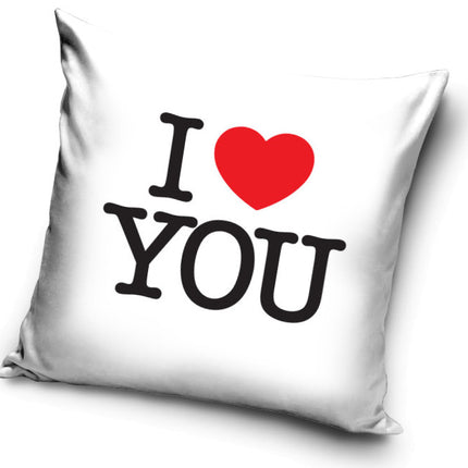 I love you White párnahuzat 40x40 cm