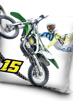Motokrossz White 15 párnahuzat 40x40 cm
