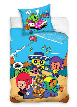 Brawl Stars Picnic ágyneműhuzat 140×200cm, 70x80 cm