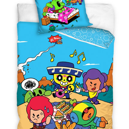 Brawl Stars Picnic ágyneműhuzat 140×200cm, 70x80 cm