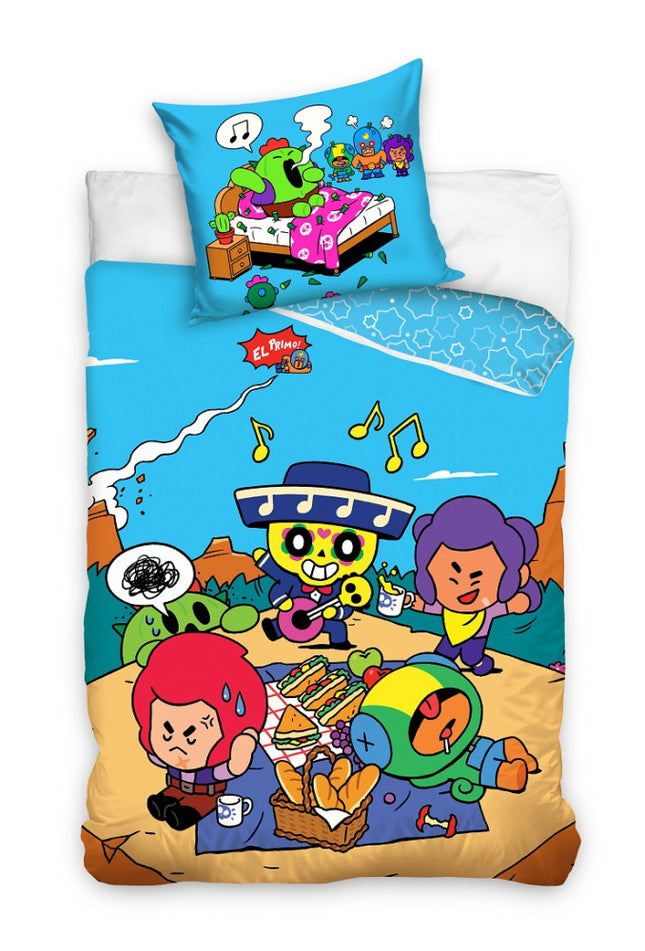 Brawl Stars Picnic ágyneműhuzat 140×200cm, 70x80 cm