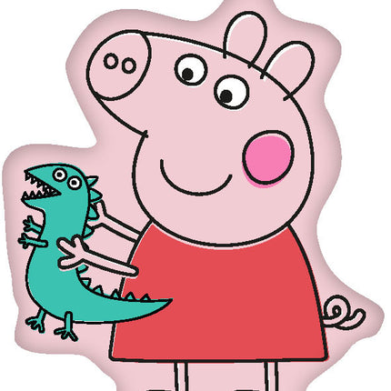Peppa malac formapárna, díszpárna 36x30 cm