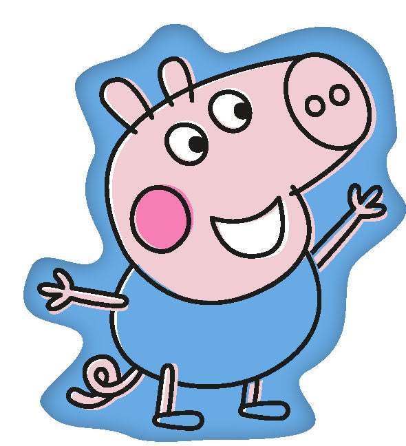 Peppa malac Blue formapárna, díszpárna 33x27 cm