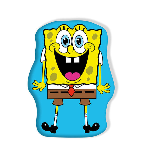 SpongyaBob Surprise formapárna, díszpárna 38x28 cm Velúr