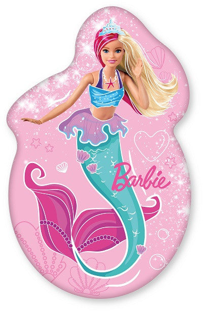 Barbie Mermaid Glitter formapárna, díszpárna 30x46 cm