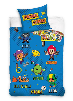 Brawl Stars Heroes ágyneműhuzat 140×200cm, 70x90 cm