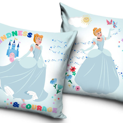 Disney Hercegnők, Hamupipőke párnahuzat 40x40 cm Velúr
