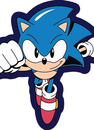 Sonic a sündisznó Run formapárna, díszpárna 40x40 cm Velúr