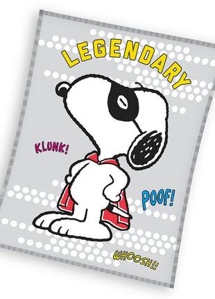 Snoopy Legendary coral fleece polár takaró 150x200cm