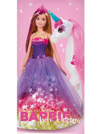 Barbie Born to Dream fürdőlepedő, strand törölköző 70x140cm
