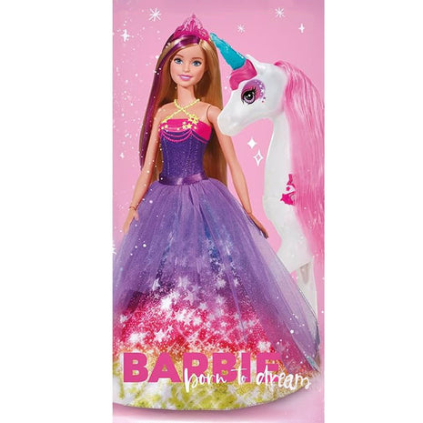 Barbie Born to Dream fürdőlepedő, strand törölköző 70x140cm