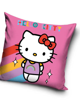 Hello Kitty Rainbow párnahuzat 40x40 cm Velúr