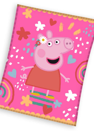 Peppa malac Piggy Tales coral fleece polár takaró 130x160cm