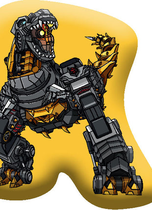Transformers Yellow formapárna, díszpárna 40x37 cm Velúr