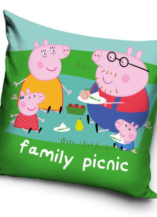 Peppa malac Picnic párnahuzat 40x40 cm Velúr