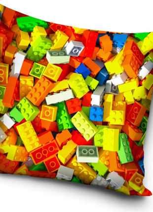 Bricks, Lego mintázatú párna, díszpárna 40x40 cm