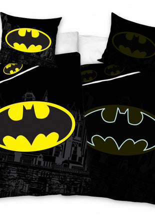 Batman sötétben világító ágyneműhuzat 140×200cm, 70×90 cm