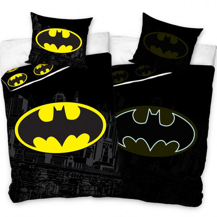 Batman sötétben világító ágyneműhuzat 140×200cm, 70×90 cm