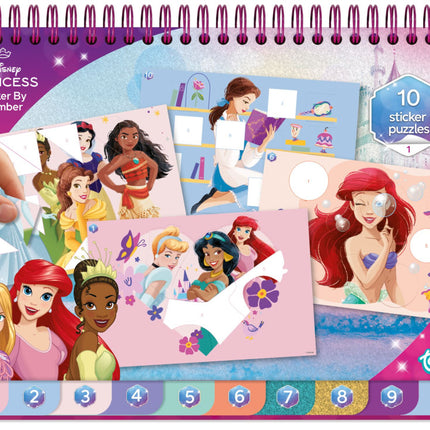 Disney Hercegnők Story puzzle matrica és színező szett