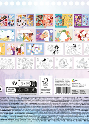 Disney Hercegnők Story puzzle matrica és színező szett