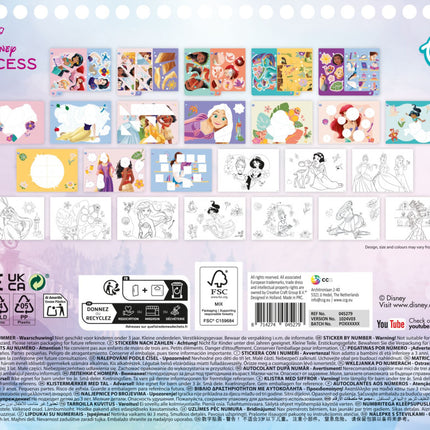 Disney Hercegnők Story puzzle matrica és színező szett