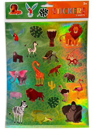 Állatos Jungle hologrammos matrica