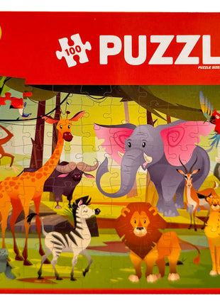 Állatos Jungle puzzle 100 db-os
