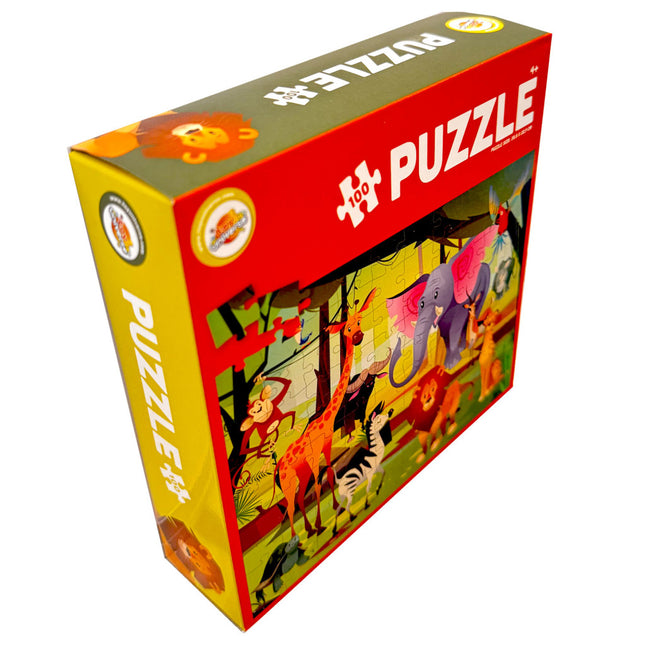 Állatos Jungle puzzle 100 db-os